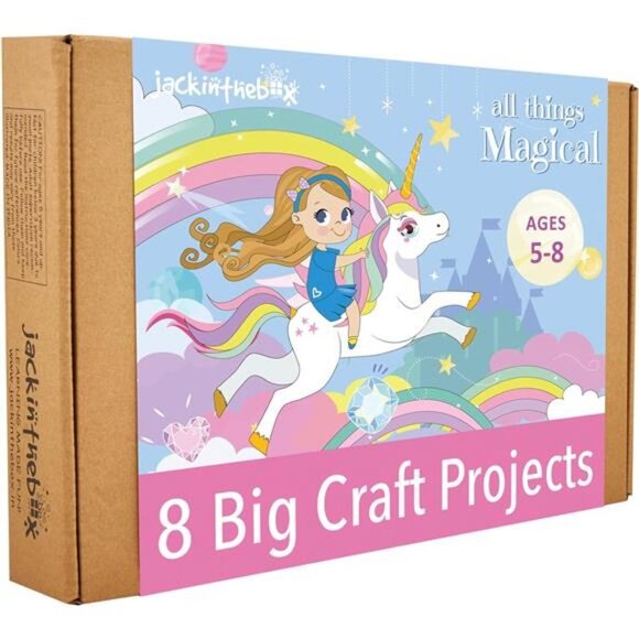 Unicorn Crafts for Kids Ages 4-8,8-in-1Unicorn Gifts for Girls,Unicorn Craft Kit - Picture 1 of 6